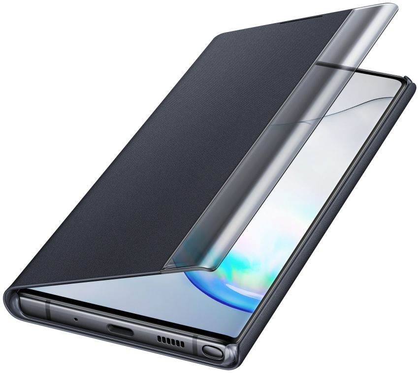 Samsung Galaxy Note 10 Plus Clear View Stand Cover Zwart afbeelding 3