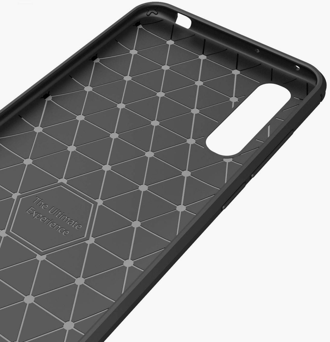 Xiaomi Mi A3 Geborsteld TPU Hoesje Zwart afbeelding 8