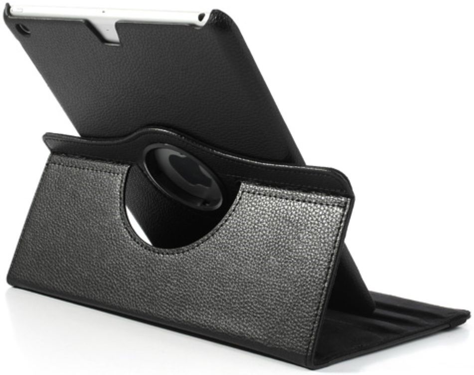 Apple iPad Air Rotary Leather Stand Cover Zwart afbeelding 12