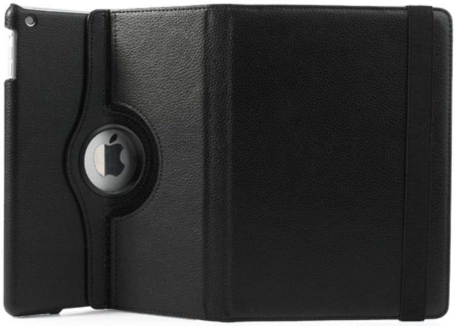 Apple iPad Air Rotary Leather Stand Cover Zwart afbeelding 4