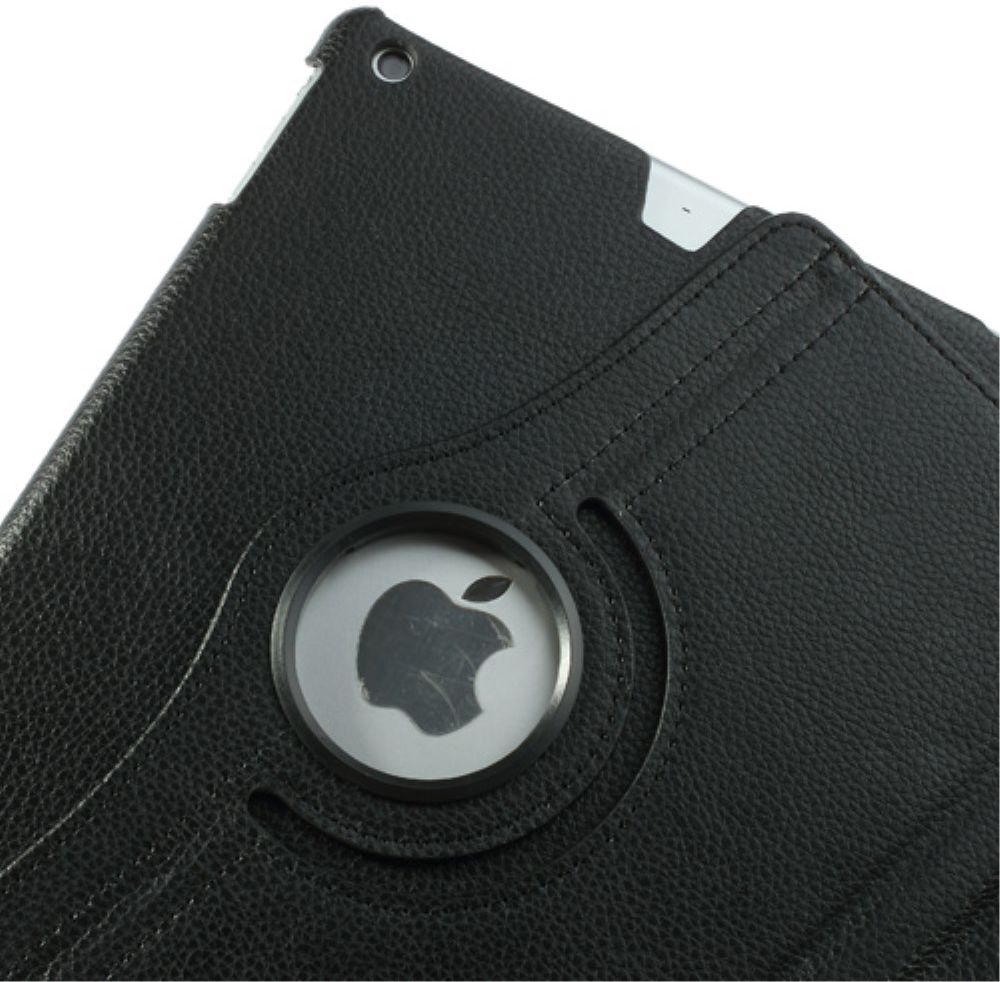 Apple iPad Air Rotary Leather Stand Cover Zwart afbeelding 7
