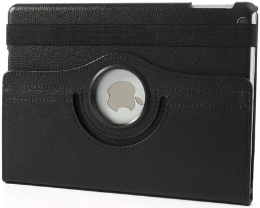 Apple iPad Air Rotary Leather Stand Cover Zwart afbeelding 9