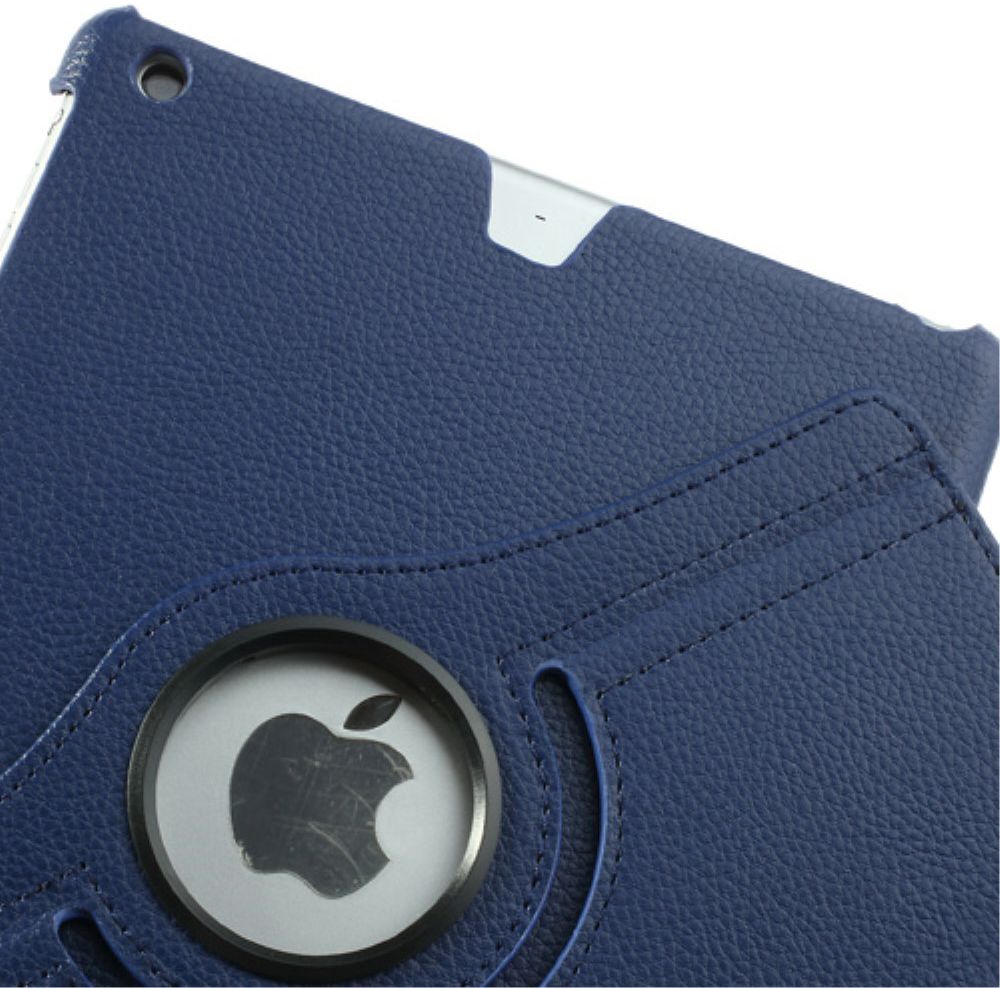 Apple iPad Air Rotary Leather Stand Cover Blauw afbeelding 12