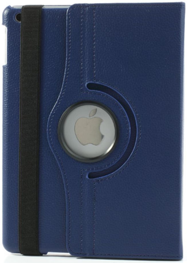 Apple iPad Air Rotary Leather Stand Cover Blauw afbeelding 3