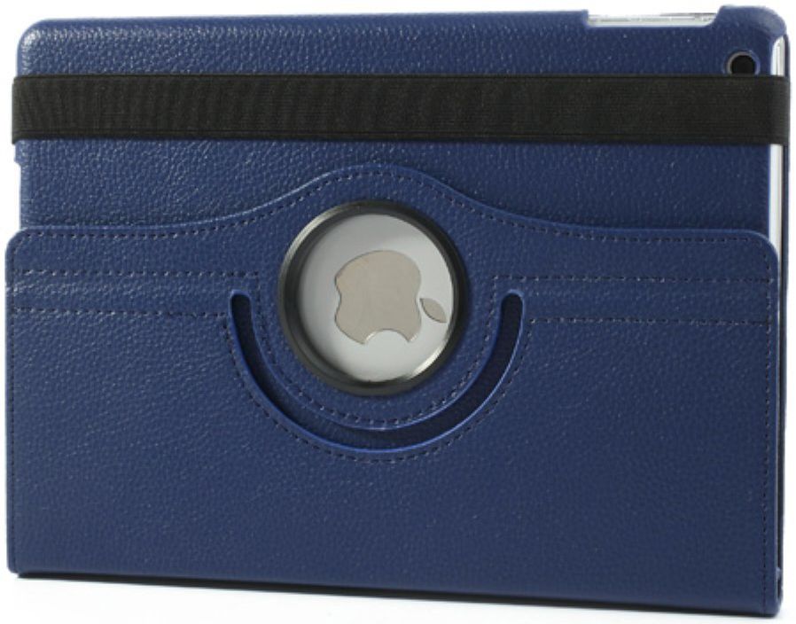 Apple iPad Air Rotary Leather Stand Cover Blauw afbeelding 4