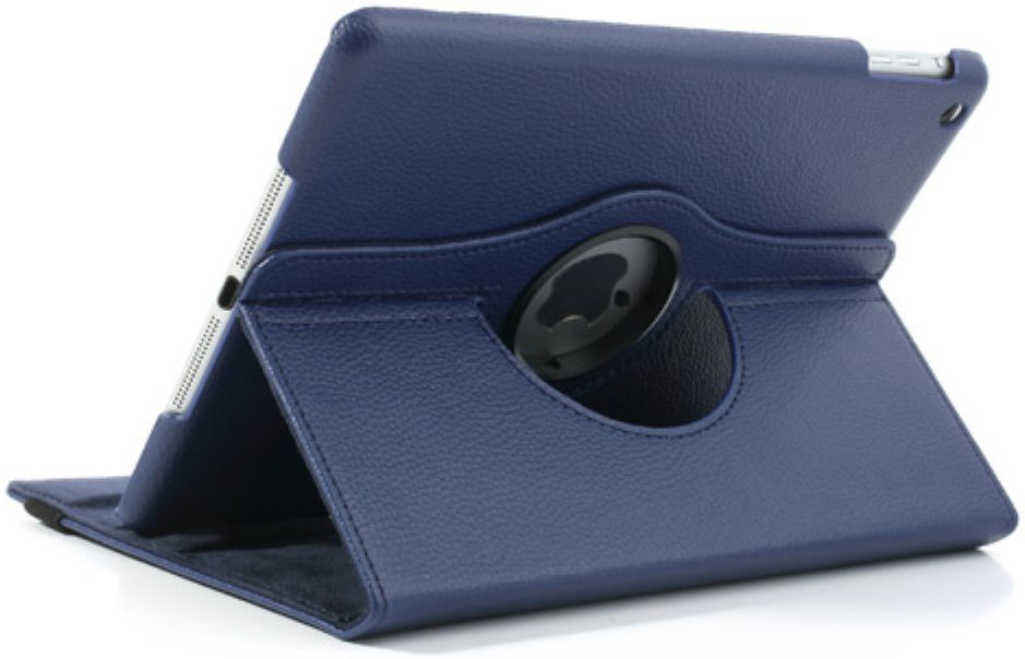 Apple iPad Air Rotary Leather Stand Cover Blauw afbeelding 5