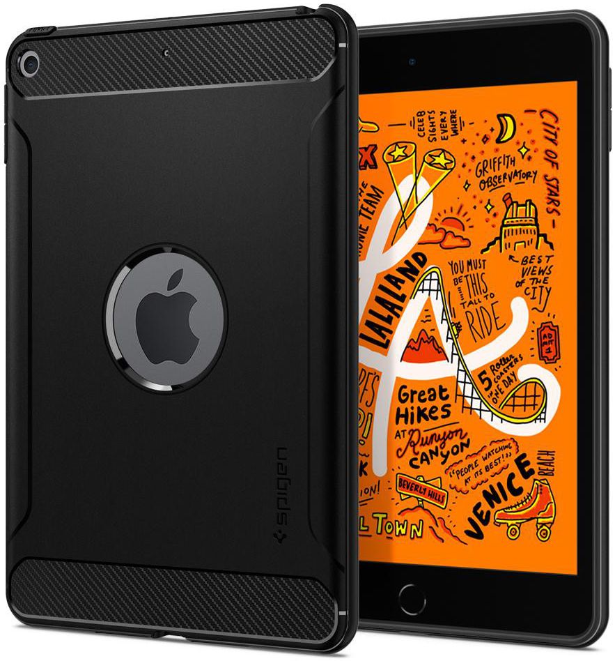 Spigen iPad Mini 5 Rugged Armor Black afbeelding 1