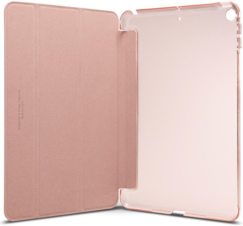Spigen Smart Fold Hoesje met Standaard Apple iPad Mini 5 Roze Goud afbeelding 10
