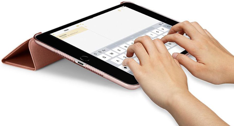 Spigen Smart Fold Hoesje met Standaard Apple iPad Mini 5 Roze Goud afbeelding 7