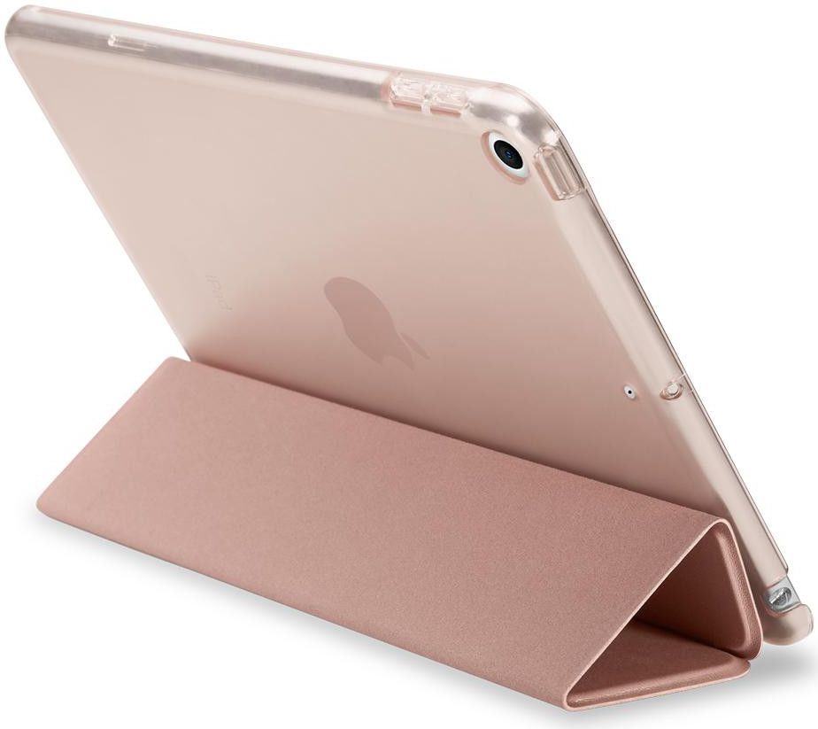 Spigen Smart Fold Hoesje met Standaard Apple iPad Mini 5 Roze Goud afbeelding 9