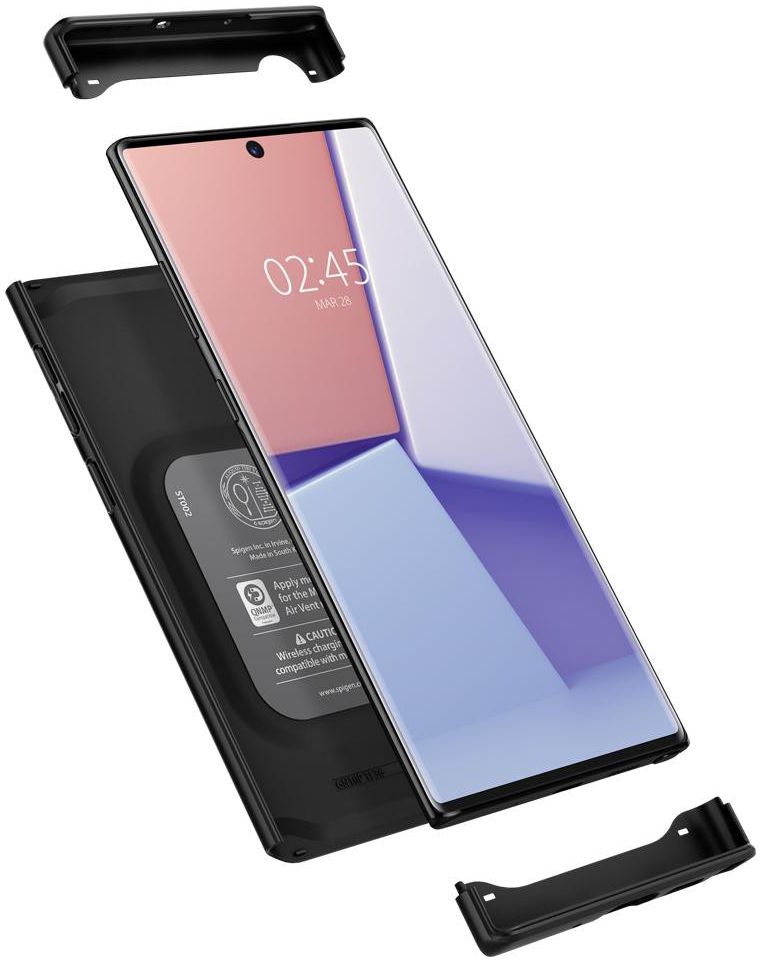 Spigen Thin Fit Classic Hoesje Samsung Galaxy Note 10 Plus Zwart afbeelding 2