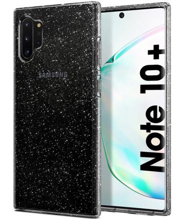 Spigen Liquid Crystal Hoesje Galaxy Note 10 Plus Glitter Transparant Hoesjes