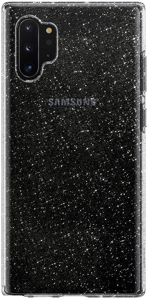 Spigen Liquid Crystal Hoesje Galaxy Note 10 Plus Glitter Transparant afbeelding 3