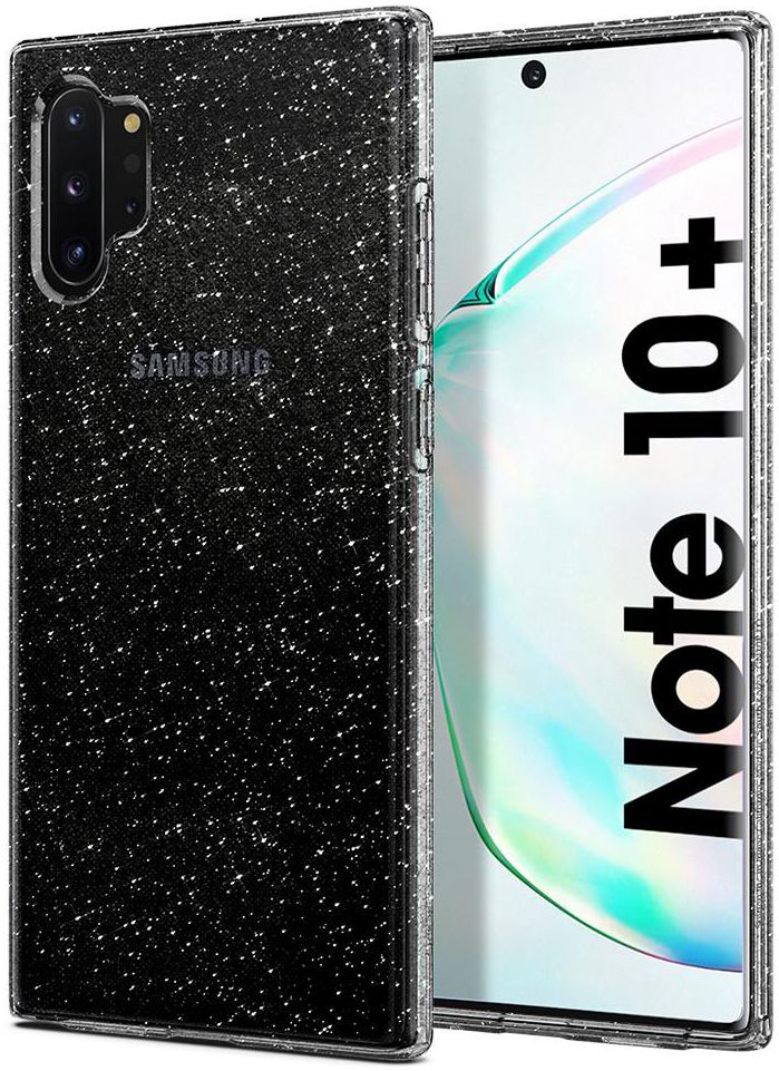 Spigen Liquid Crystal Hoesje Galaxy Note 10 Plus Glitter Transparant afbeelding 1