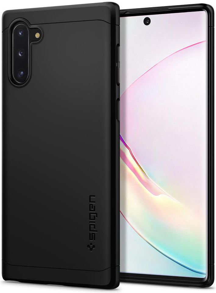 Spigen Thin Fit Classic Hoesje Samsung Galaxy Note 10 Zwart afbeelding 1