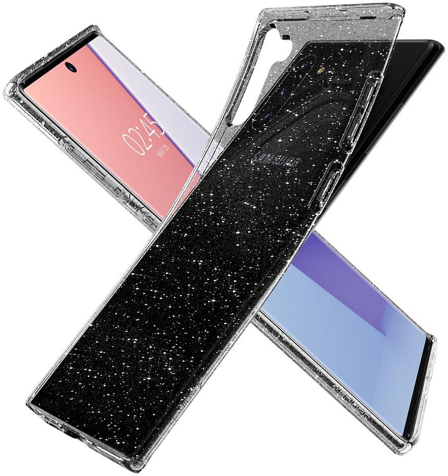 Spigen Liquid Crystal Hoesje Galaxy Note 10 Glitter Transparant afbeelding 3