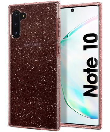 Spigen Liquid Crystal Hoesje Galaxy Note 10 Glitter Roze Hoesjes