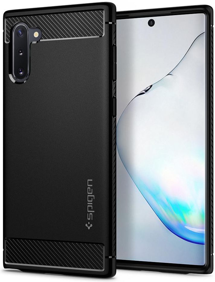 Spigen Rugged Armor Hoesje Samsung Galaxy Note 10 Zwart afbeelding 1