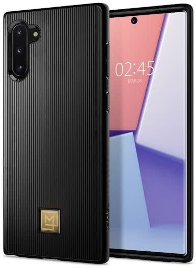 Spigen La Manon Classy Hoesje Samsung Galaxy Note 10 Zwart afbeelding 1