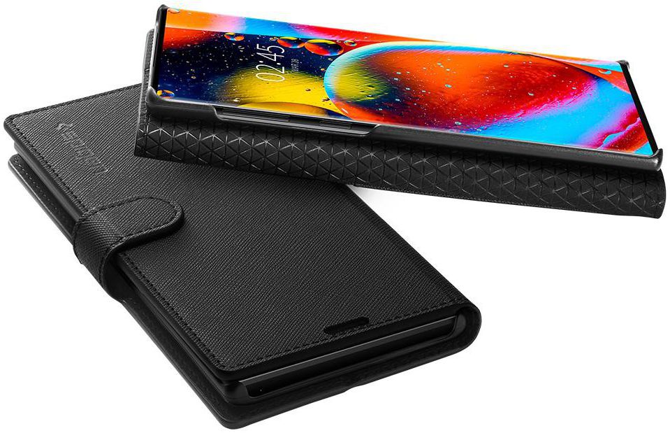 Spigen Wallet S Flip Hoesje Samsung Galaxy Note 10 Zwart afbeelding 3