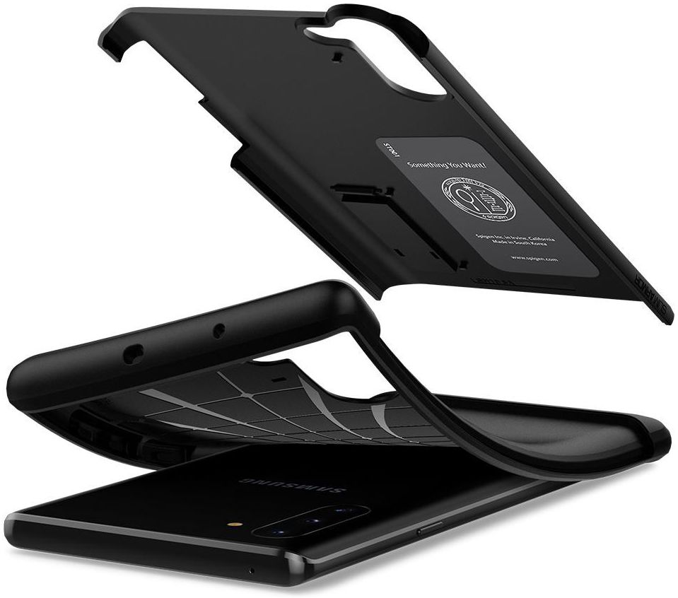 Spigen Slim Armor Hoesje Samsung Galaxy Note 10 Zwart afbeelding 3