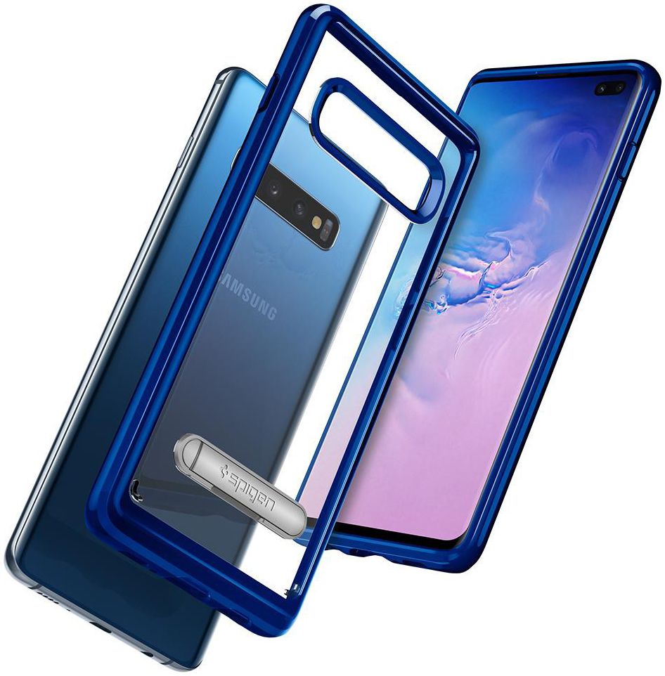 Spigen Crystal Hybrid S Case Samsung Galaxy S10 Plus Blauw afbeelding 5