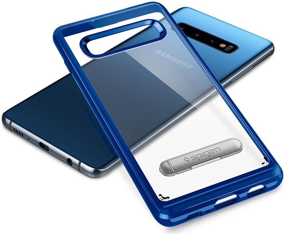 Spigen Crystal Hybrid S Case Samsung Galaxy S10 Plus Blauw afbeelding 6