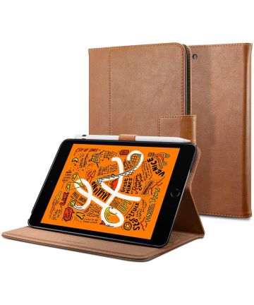 Spigen Stand Folio Apple iPad Mini 5 Bruin Hoesjes