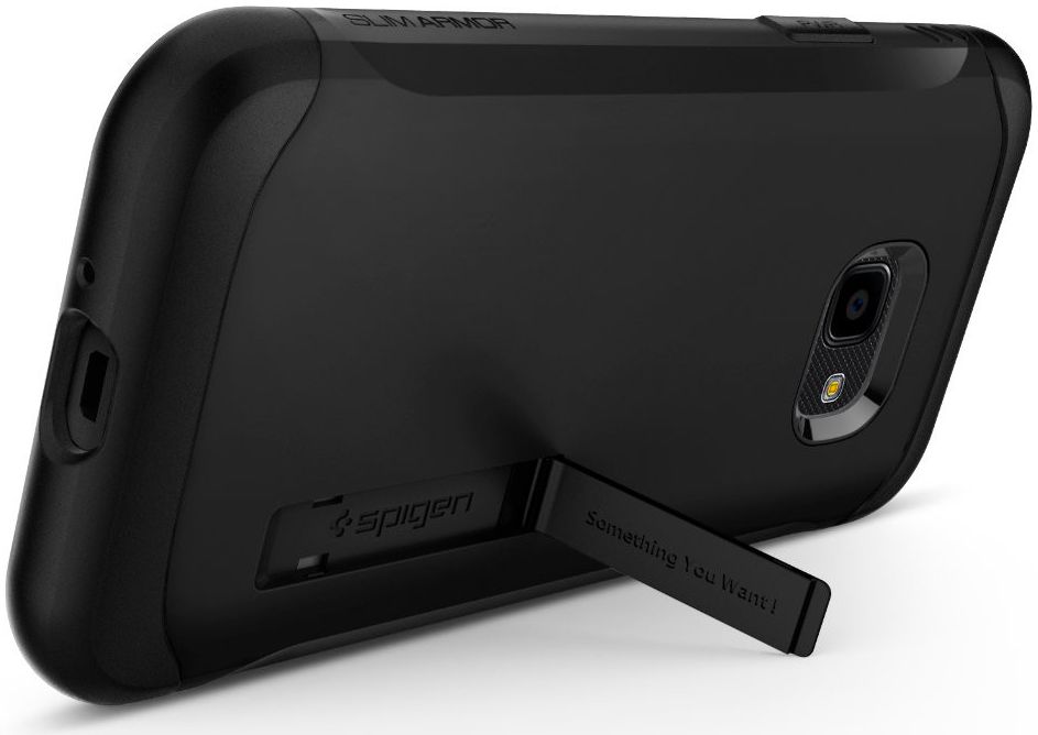 Spigen Slim Armor Hoesje Samsung Galaxy Xcover 4(S) Zwart afbeelding 2