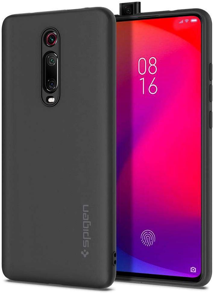 Spigen Silicone Fit Xiaomi Mi 9T (Pro) Hoesje Grijs afbeelding 1