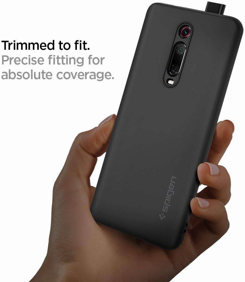 Spigen Silicone Fit Xiaomi Mi 9T (Pro) Hoesje Grijs afbeelding 5