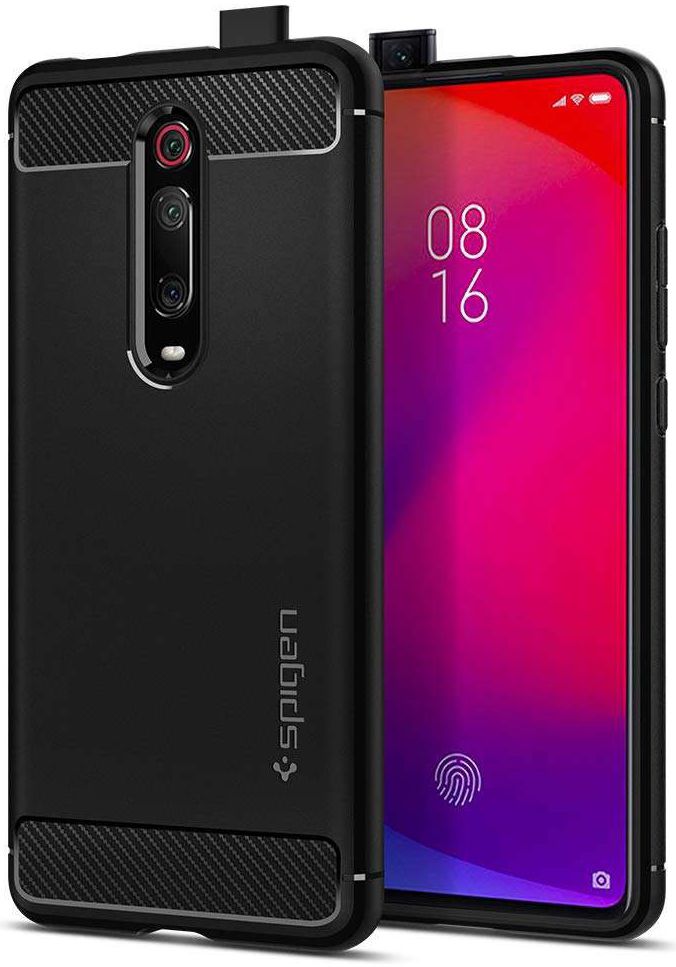 Spigen Rugged Armor Hoesje Xiaomi Mi 9T (Pro) Zwart afbeelding 1