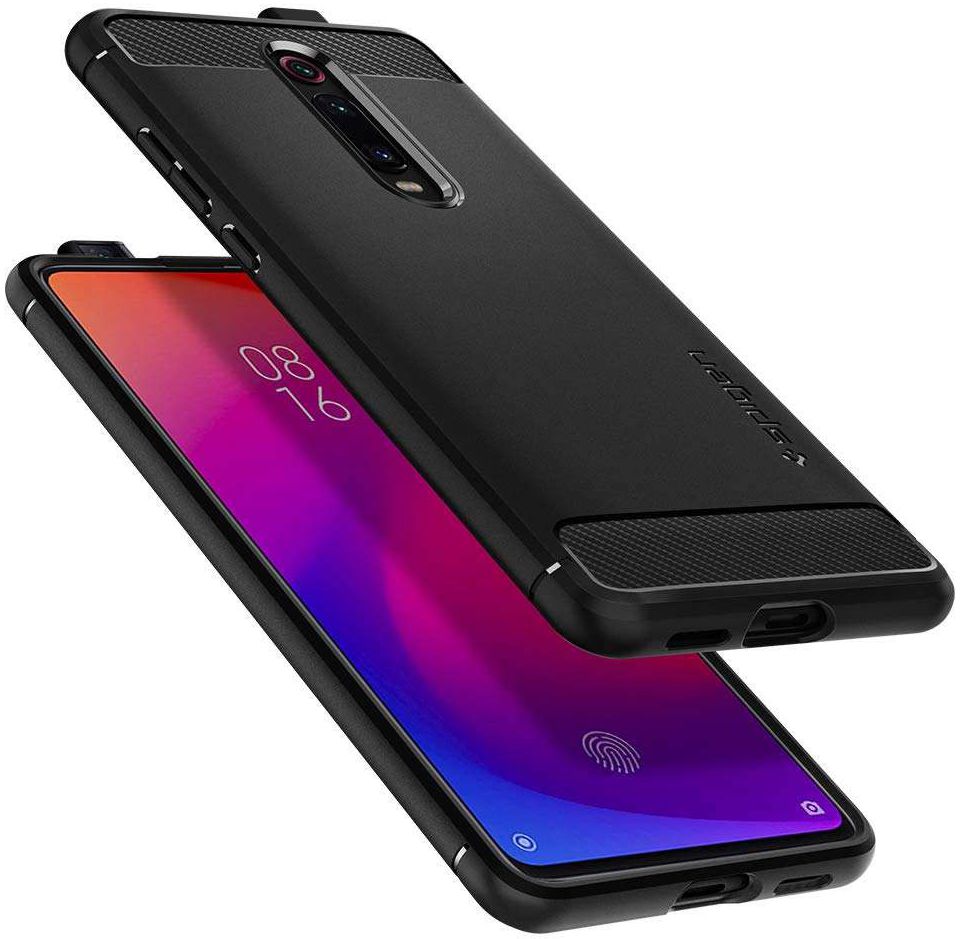 Spigen Rugged Armor Hoesje Xiaomi Mi 9T (Pro) Zwart afbeelding 3