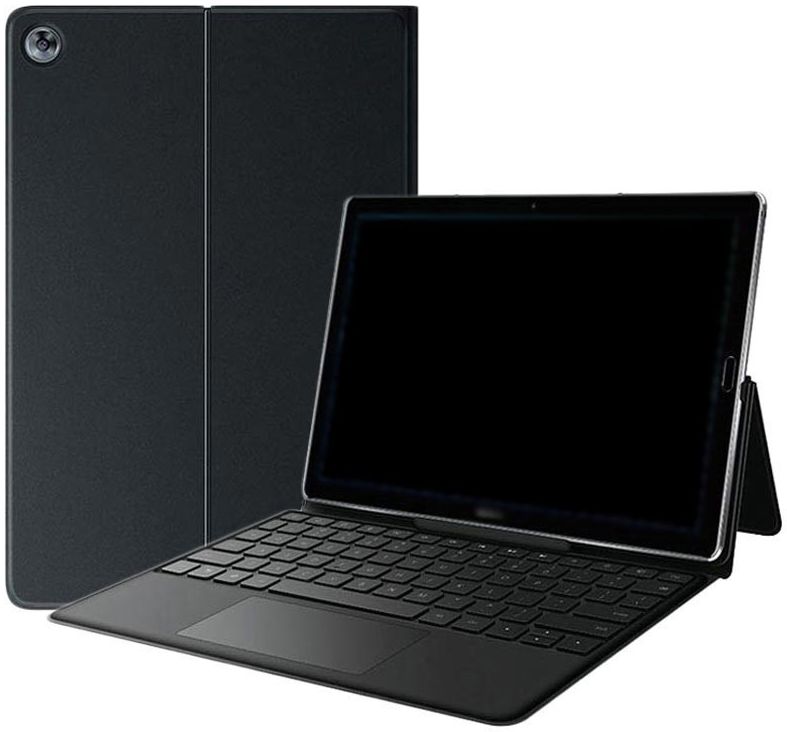 Huawei M5 (pro) 10.8 inch Lederen Toetsenbord Hoes (Qwerty) Zwart afbeelding 2