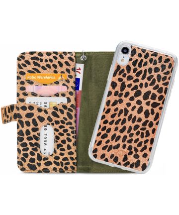 Mobilize 2-in-1 Gelly Wallet Zipper Case Apple iPhone XR Olive Leopard Hoesjes