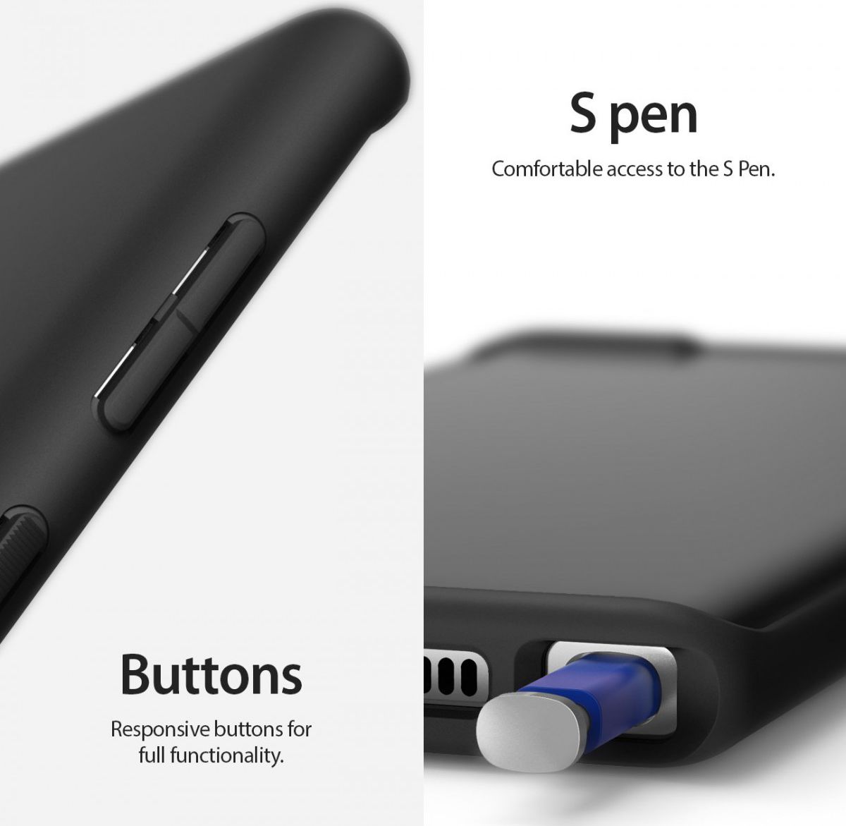 Ringe Air S Samsung Galaxy Note 10 Hoesje Zwart afbeelding 5