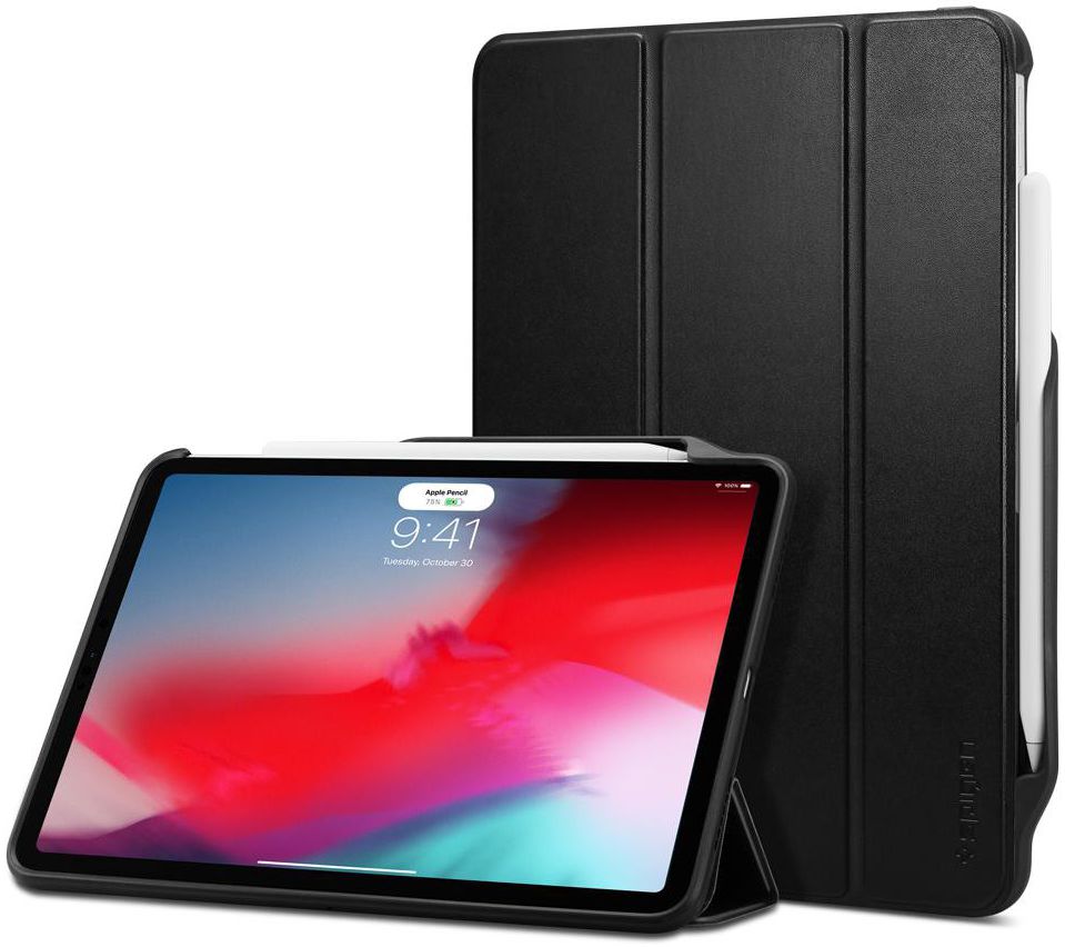 Spigen Smart Fold 2 Hoes Standaard iPad Pro 11 (2018) Zwart afbeelding 1