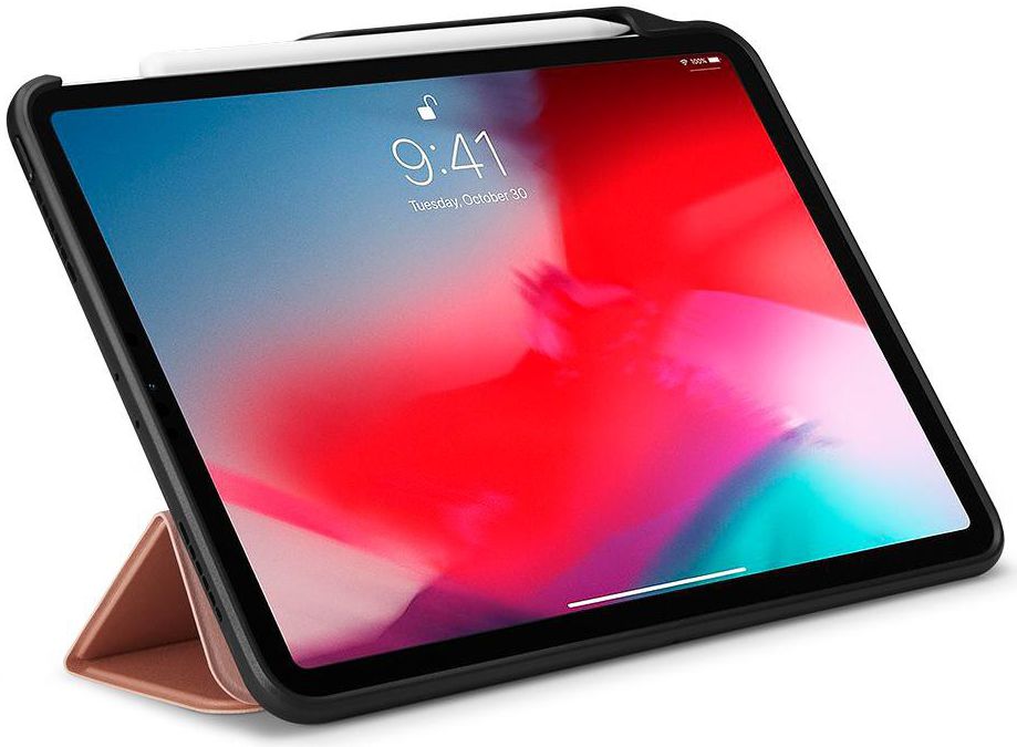 Spigen Smart Fold 2 Hoes Standaard iPad Pro 11 (2018) Roze afbeelding 2