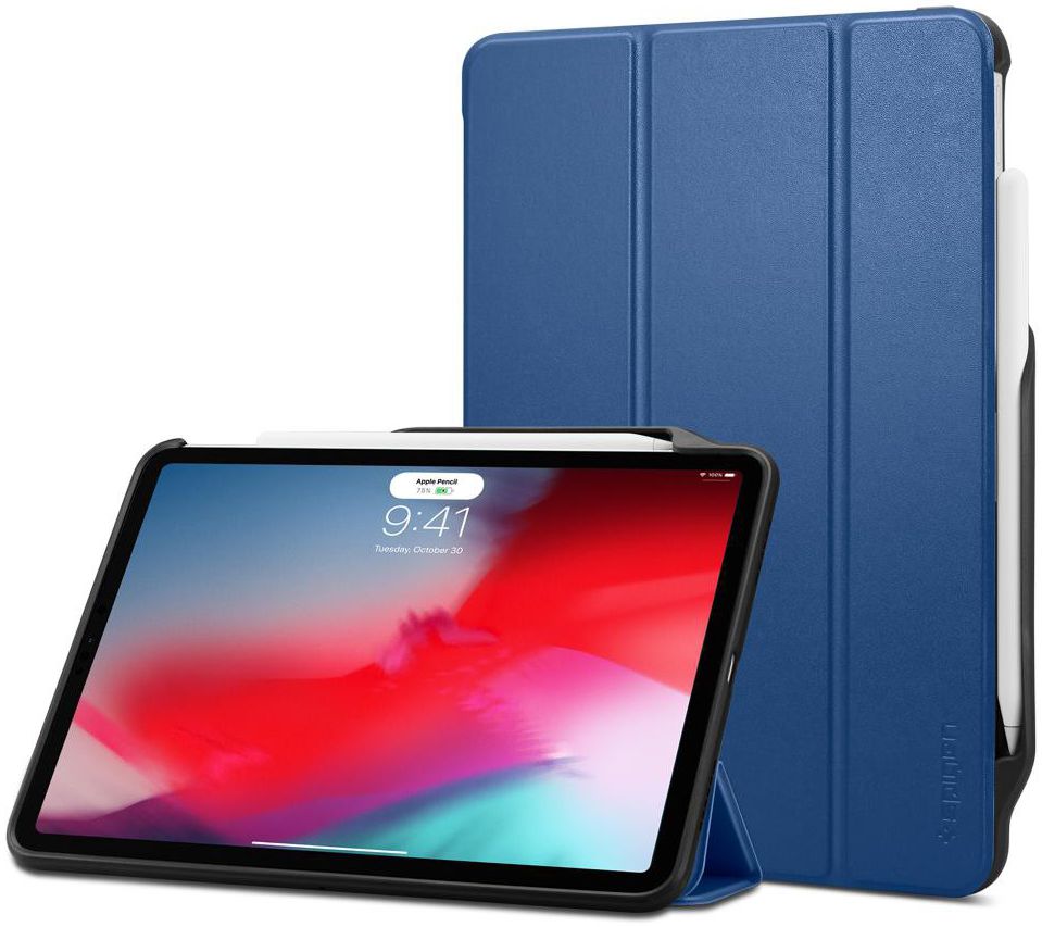 Spigen Smart Fold 2 Hoes Standaard iPad Pro 11 (2018) Blauw afbeelding 1
