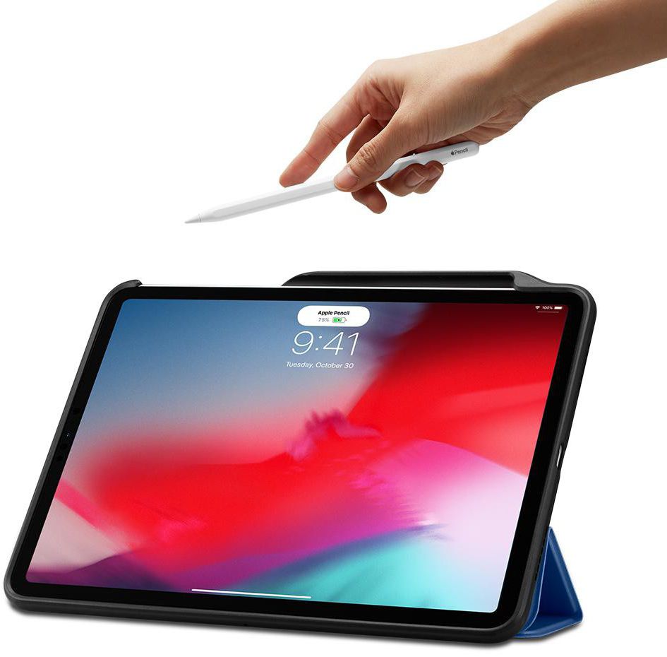 Spigen Smart Fold 2 Hoes Standaard iPad Pro 11 (2018) Blauw afbeelding 13