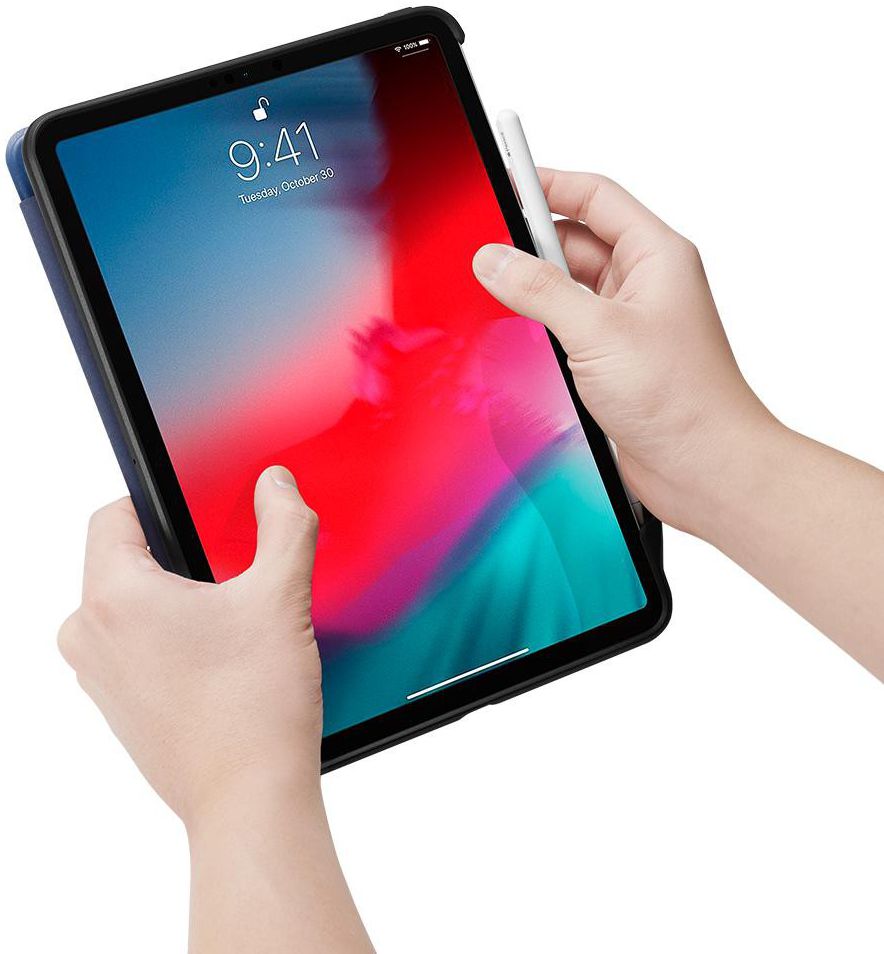 Spigen Smart Fold 2 Hoes Standaard iPad Pro 11 (2018) Blauw afbeelding 14