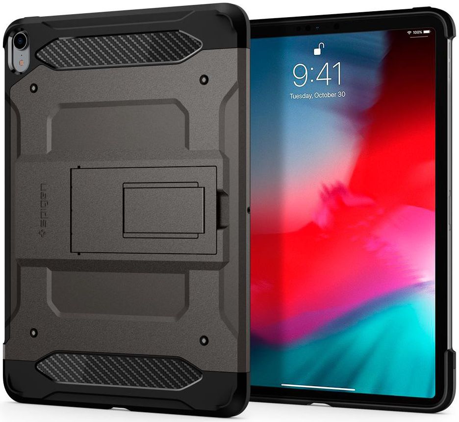 Spigen Tough Armor TECH Case iPad Pro 11 (2018) Gunmetal afbeelding 1