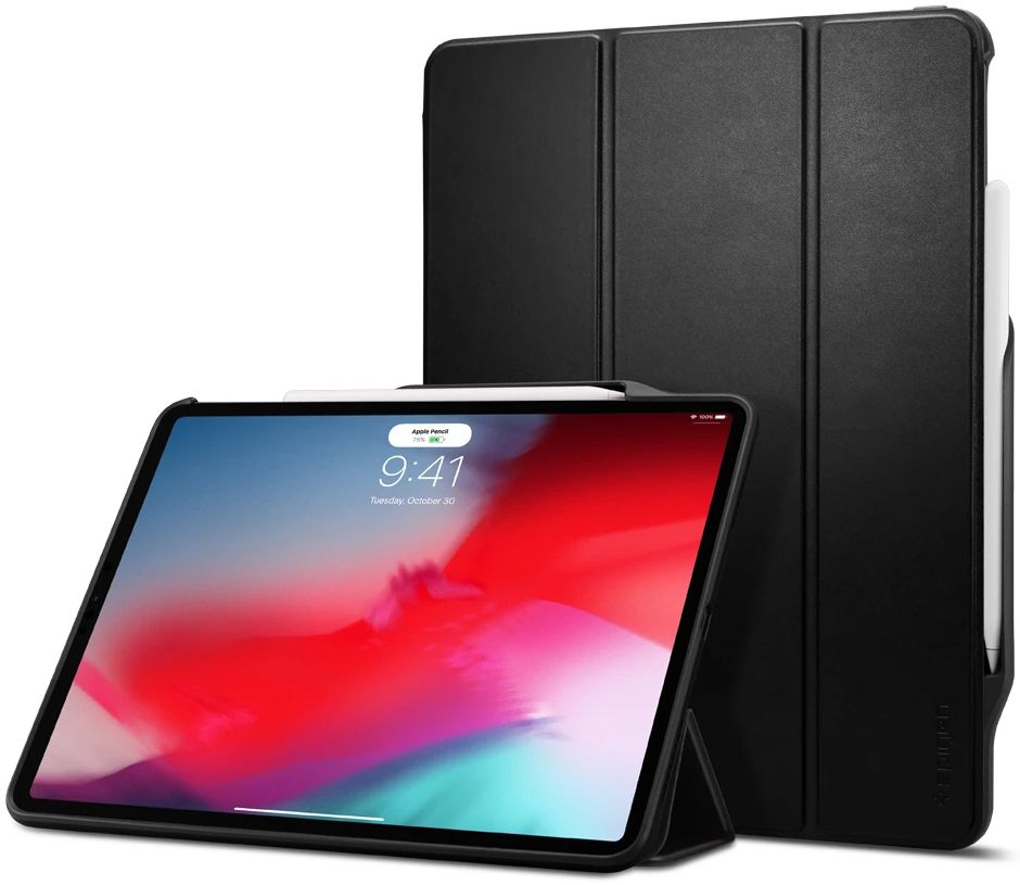 Spigen Smart Fold 2 Hoesje met Standaard iPad Pro 12.9 (2018) Zwart afbeelding 1
