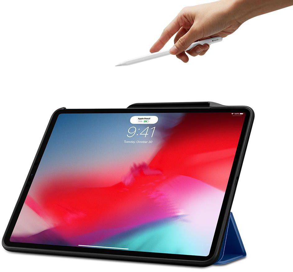 Spigen Smart Fold 2 Hoesje met Standaard iPad Pro 12.9 (2018) Blauw afbeelding 13