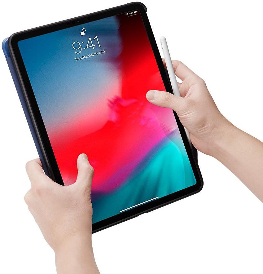Spigen Smart Fold 2 Hoesje met Standaard iPad Pro 12.9 (2018) Blauw afbeelding 14