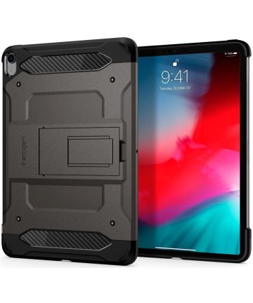 Spigen Tough Armor TECH Case Apple iPad Pro 12.9 (2018) Gunmetal Hoesjes