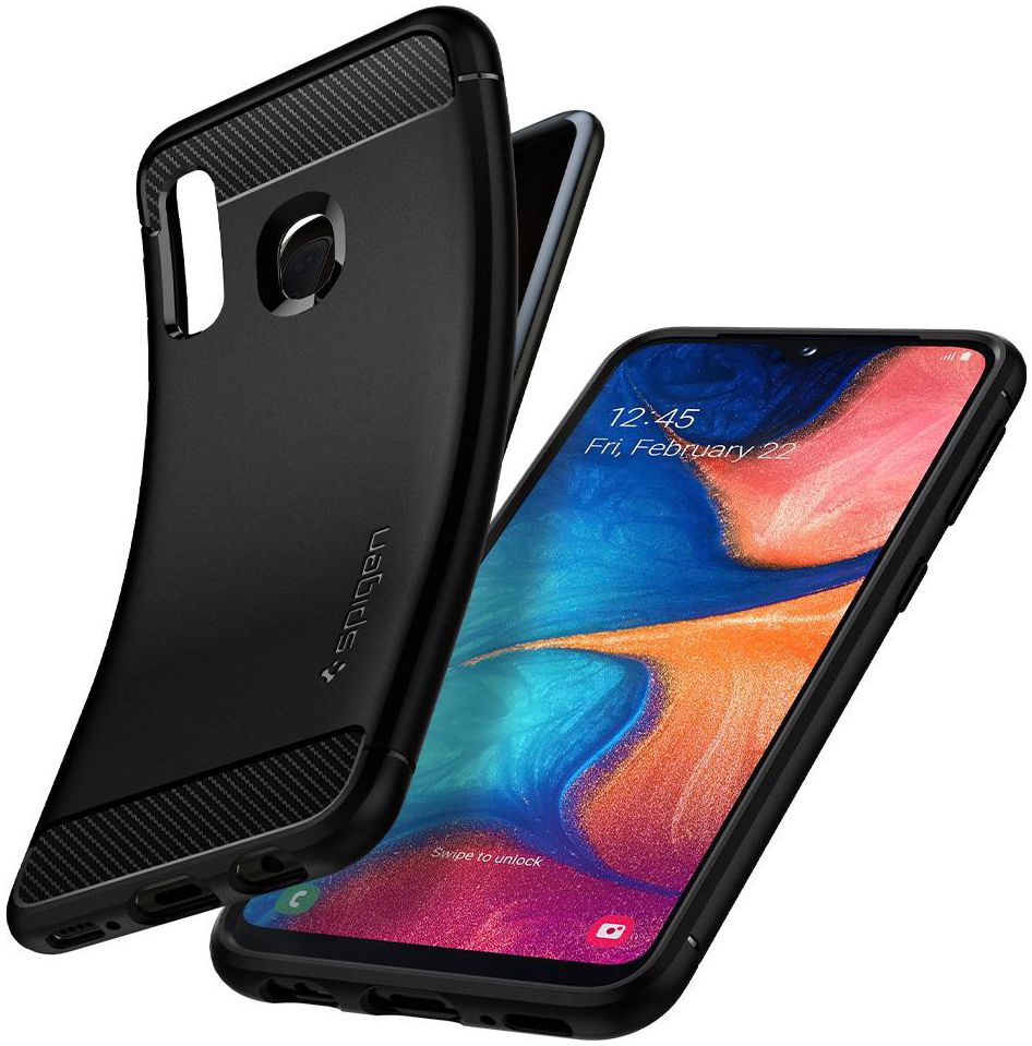 Spigen Rugged Armor Hoesje Samsung Galaxy A20e Zwart afbeelding 4
