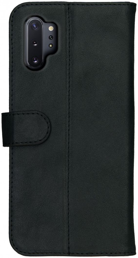 Rosso Deluxe Galaxy Note 10 Plus Hoesje Echt Leer Book Case Zwart afbeelding 5