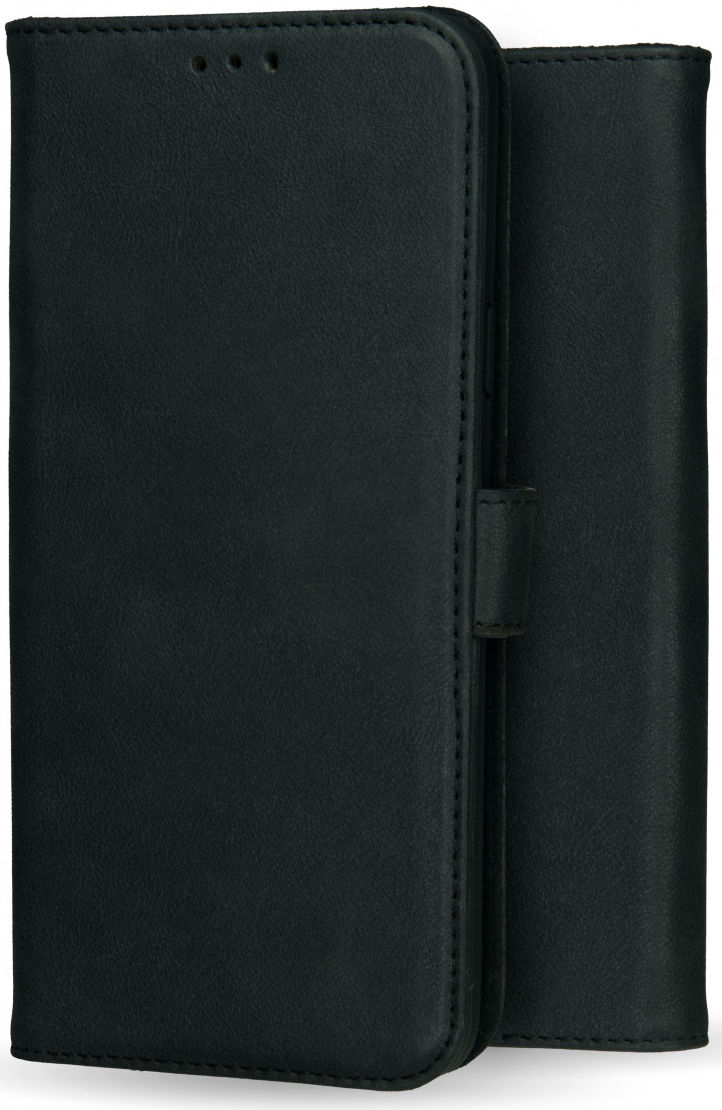 Rosso Deluxe Apple iPhone 11 Pro Hoesje Echt Leer Book Case Zwart afbeelding 11