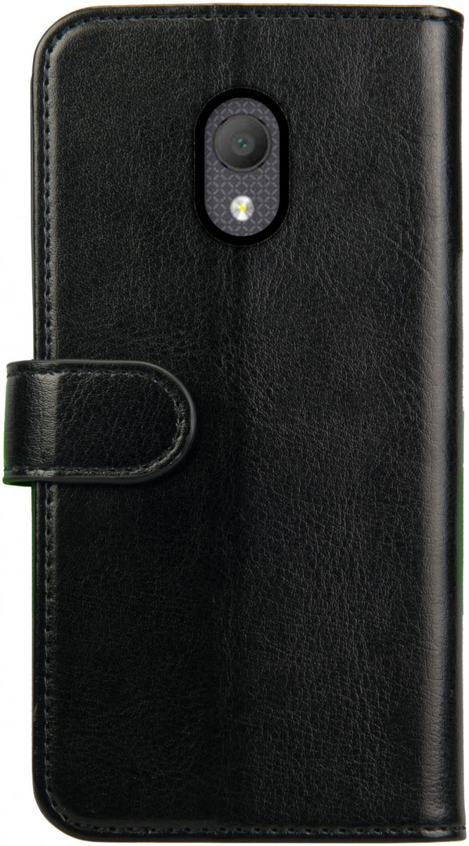 Rosso Element Alcatel 1C (2019) Hoesje Book Cover Zwart afbeelding 2